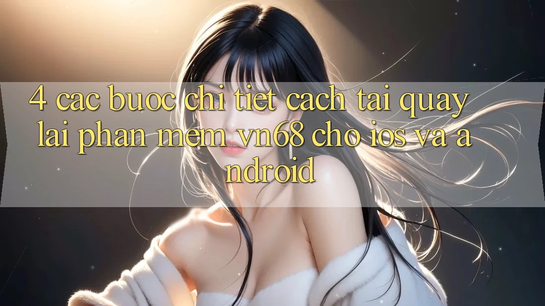 4. Các bước Chi Tiết Cách Tải quay lại Phần mềm vn68 Cho iOS Và Android