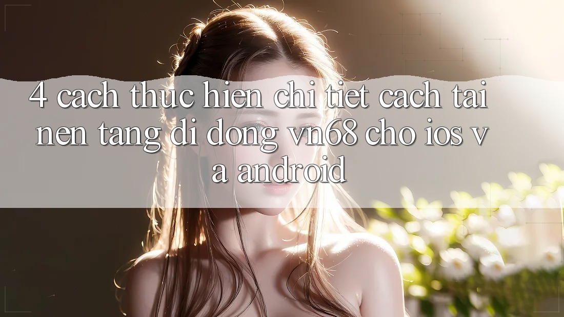 4. Cách thực hiện Chi Tiết Cách Tải Nền tảng di động vn68 Cho iOS Và Android 4. Cách thực hiện Chi Tiết Cách Tải Nền tảng di động vn68 Cho iOS Và Android