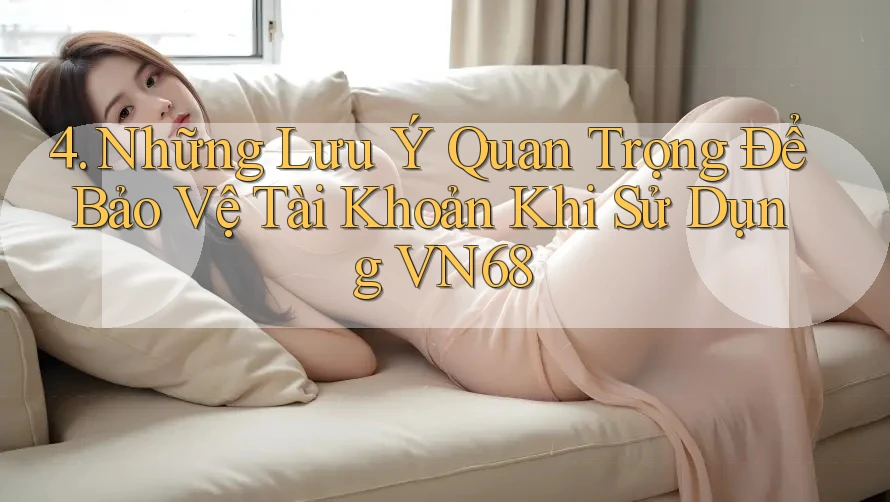 4. Những Lưu Ý Quan Trọng Để Bảo Vệ Tài Khoản Khi Sử Dụng VN68