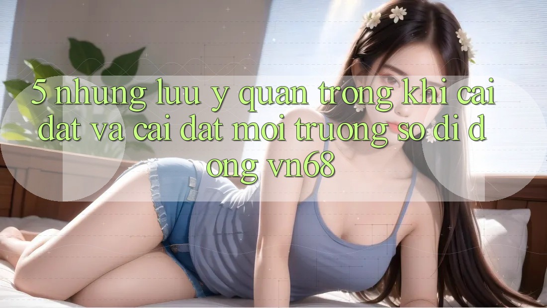 5. Những Lưu Ý Quan Trọng Khi Cài đặt Và Cài Đặt Môi trường số di động vn68