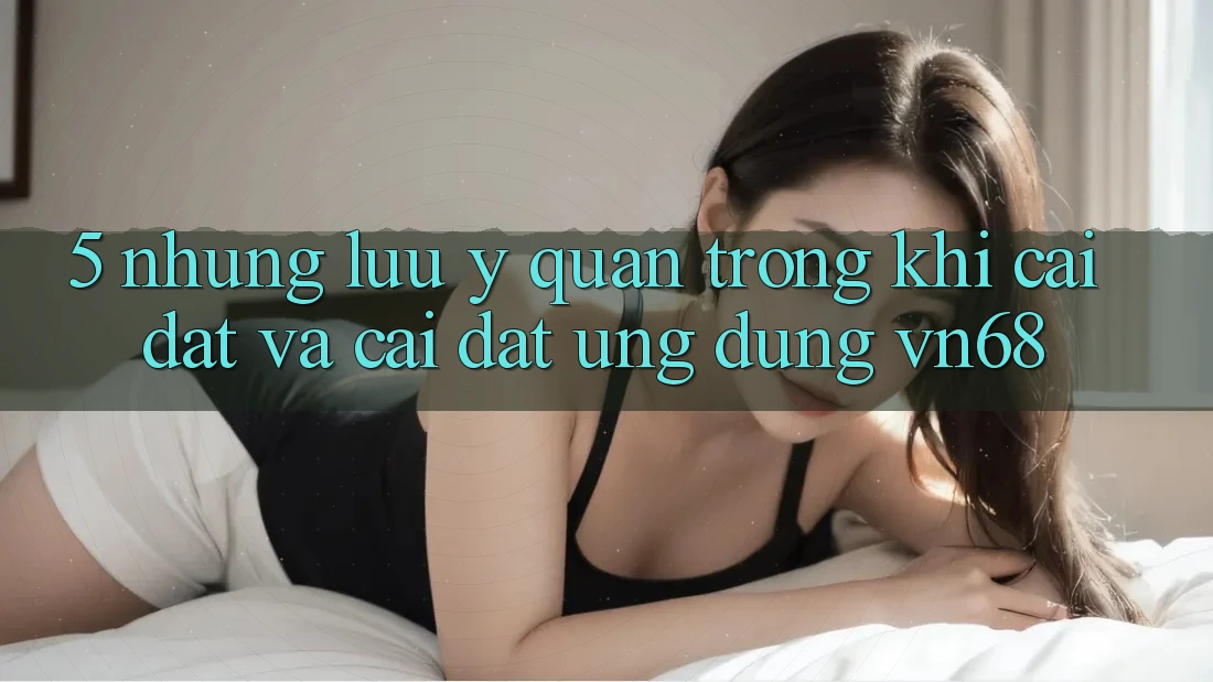 5. Những Lưu Ý Quan Trọng Khi Cài đặt Và Cài Đặt Ứng Dụng vn68