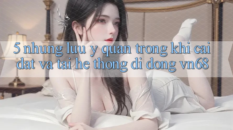 5. Những Lưu Ý Quan Trọng Khi Cài đặt Và Tải Hệ thống di động vn68