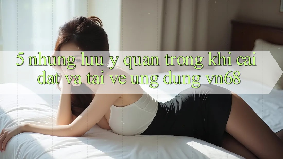 5. Những Lưu Ý Quan Trọng Khi Cài đặt Và Tải về Ứng Dụng vn68