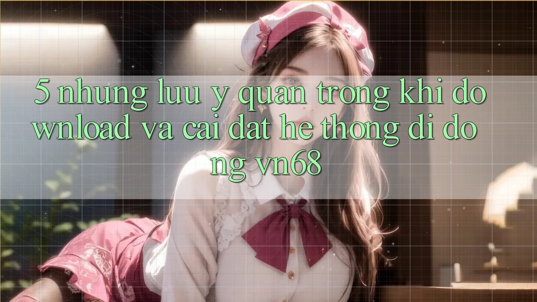 5. Những Lưu Ý Quan Trọng Khi Download Và Cài Đặt Hệ thống di động vn68 5. Những Lưu Ý Quan Trọng Khi Download Và Cài Đặt Hệ thống di động vn68