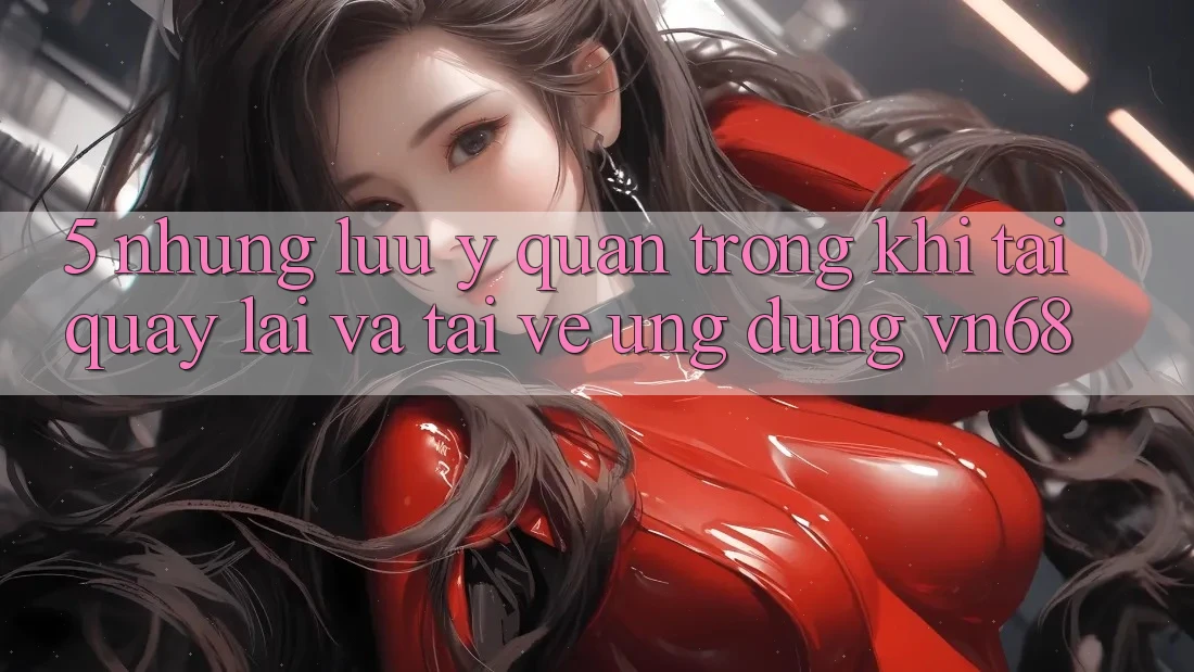 5. Những Lưu Ý Quan Trọng Khi Tải quay lại Và Tải về Ứng Dụng vn68 5. Những Lưu Ý Quan Trọng Khi Tải quay lại Và Tải về Ứng Dụng vn68