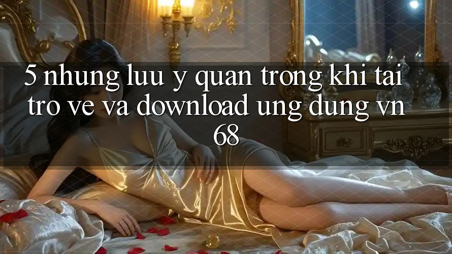 5. Những Lưu Ý Quan Trọng Khi Tải trở về Và Download Ứng Dụng vn68