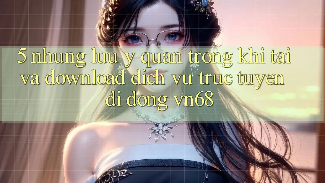 5. Những Lưu Ý Quan Trọng Khi Tải Và Download Dịch vụ trực tuyến di động vn68