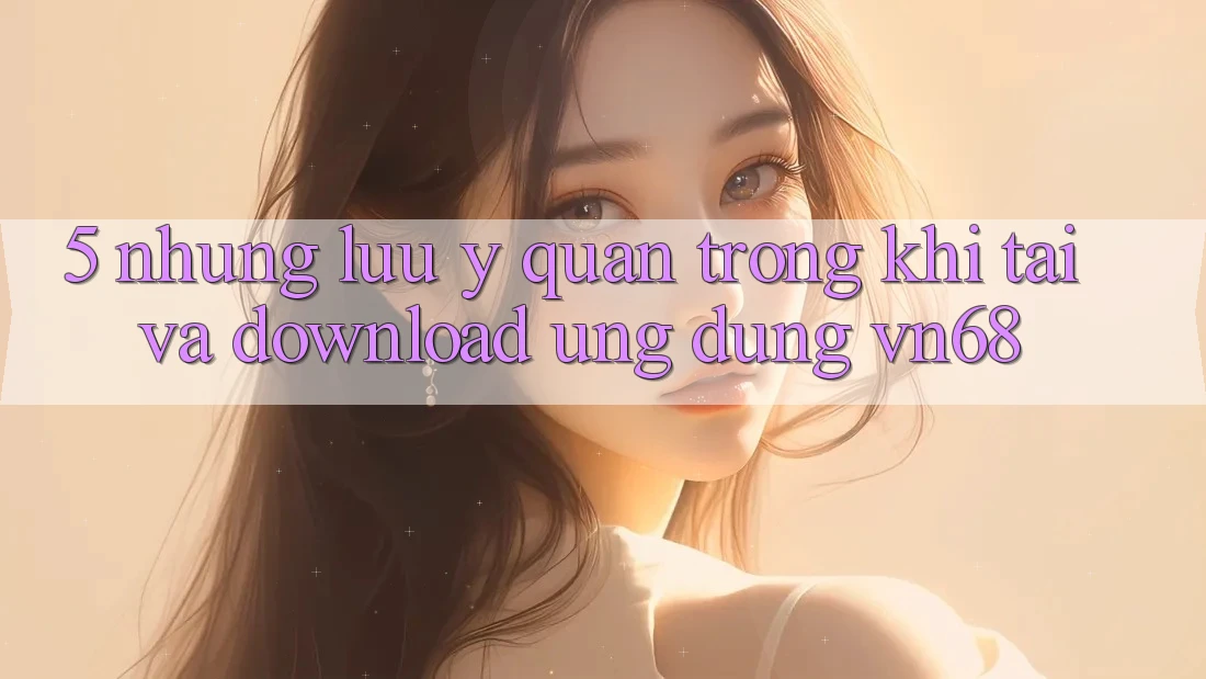 5. Những Lưu Ý Quan Trọng Khi Tải Và Download Ứng Dụng vn68