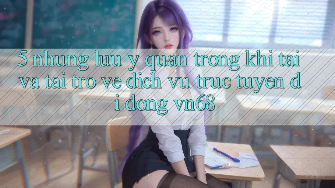 5. Những Lưu Ý Quan Trọng Khi Tải Và Tải trở về Dịch vụ trực tuyến di động vn68