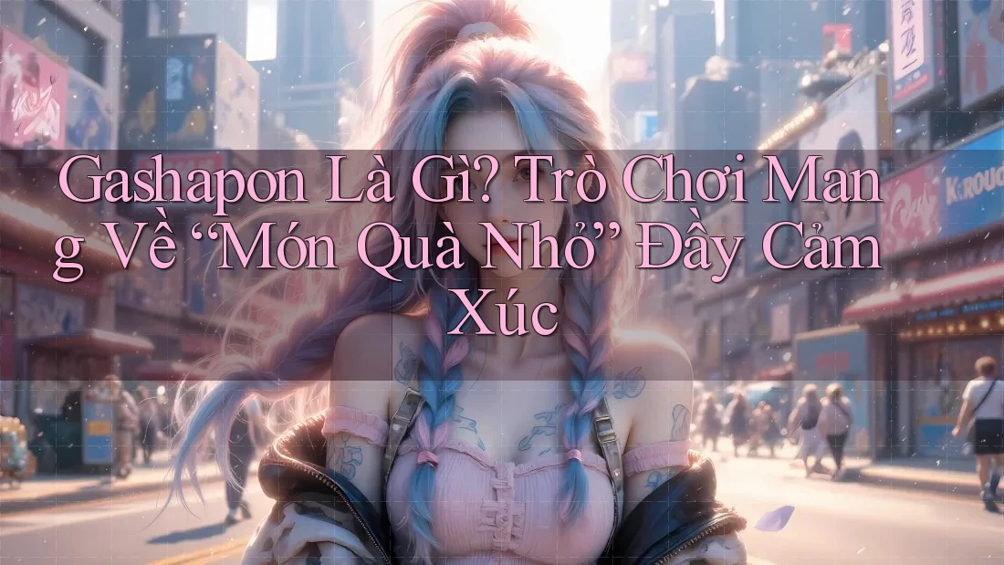 Gashapon Là Gì? Trò Chơi Mang Về “Món Quà Nhỏ” Đầy Cảm Xúc