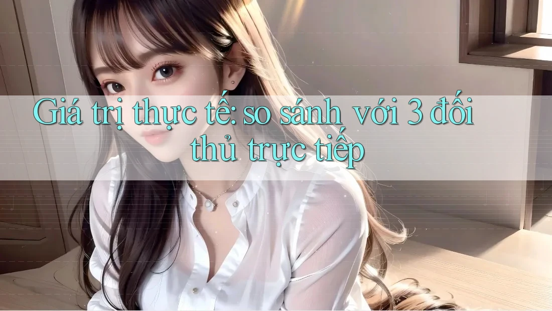 Giá trị thực tế: so sánh với 3 đối thủ trực tiếp