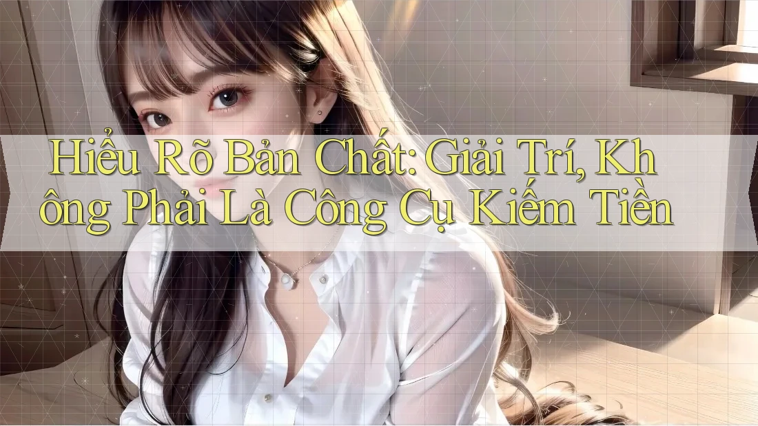 Hiểu Rõ Bản Chất: Giải Trí, Không Phải Là Công Cụ Kiếm Tiền Hiểu Rõ Bản Chất: Giải Trí, Không Phải Là Công Cụ Kiếm Tiền