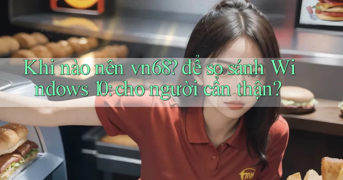 Khi nào nên vn68 để so sánh Windows 10 cho người cẩn thận