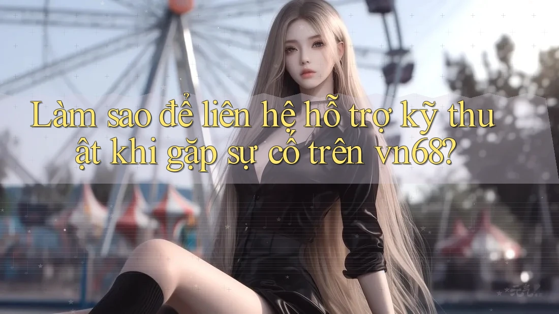 Làm sao để liên hệ hỗ trợ kỹ thuật khi gặp sự cố trên vn68? Làm sao để liên hệ hỗ trợ kỹ thuật khi gặp sự cố trên vn68?