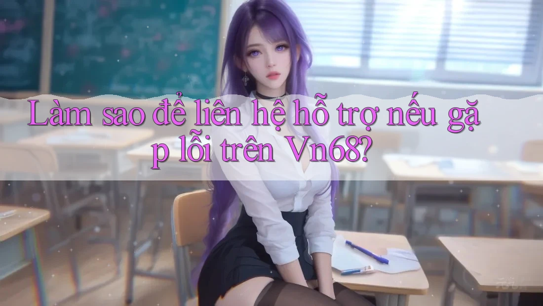 Làm sao để liên hệ hỗ trợ nếu gặp lỗi trên Vn68? Làm sao để liên hệ hỗ trợ nếu gặp lỗi trên Vn68?