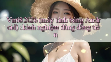 Vn68 2026 (máy tính bảng Android) kinh nghiệm đáng đồng tiền