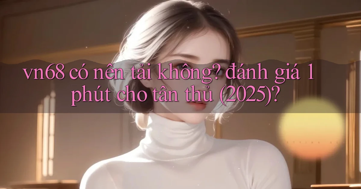 vn68 có nên tải không đánh giá 1 phút cho tân thủ (2025)