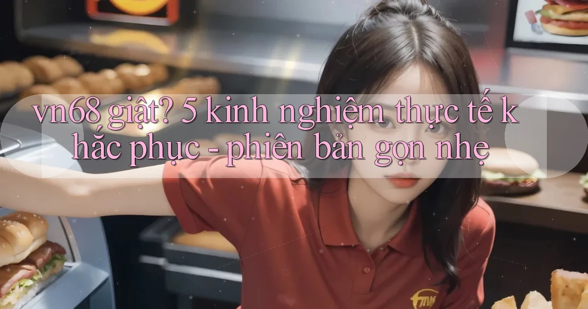 vn68 giật 5 kinh nghiệm thực tế khắc phục   phiên bản gọn nhẹ